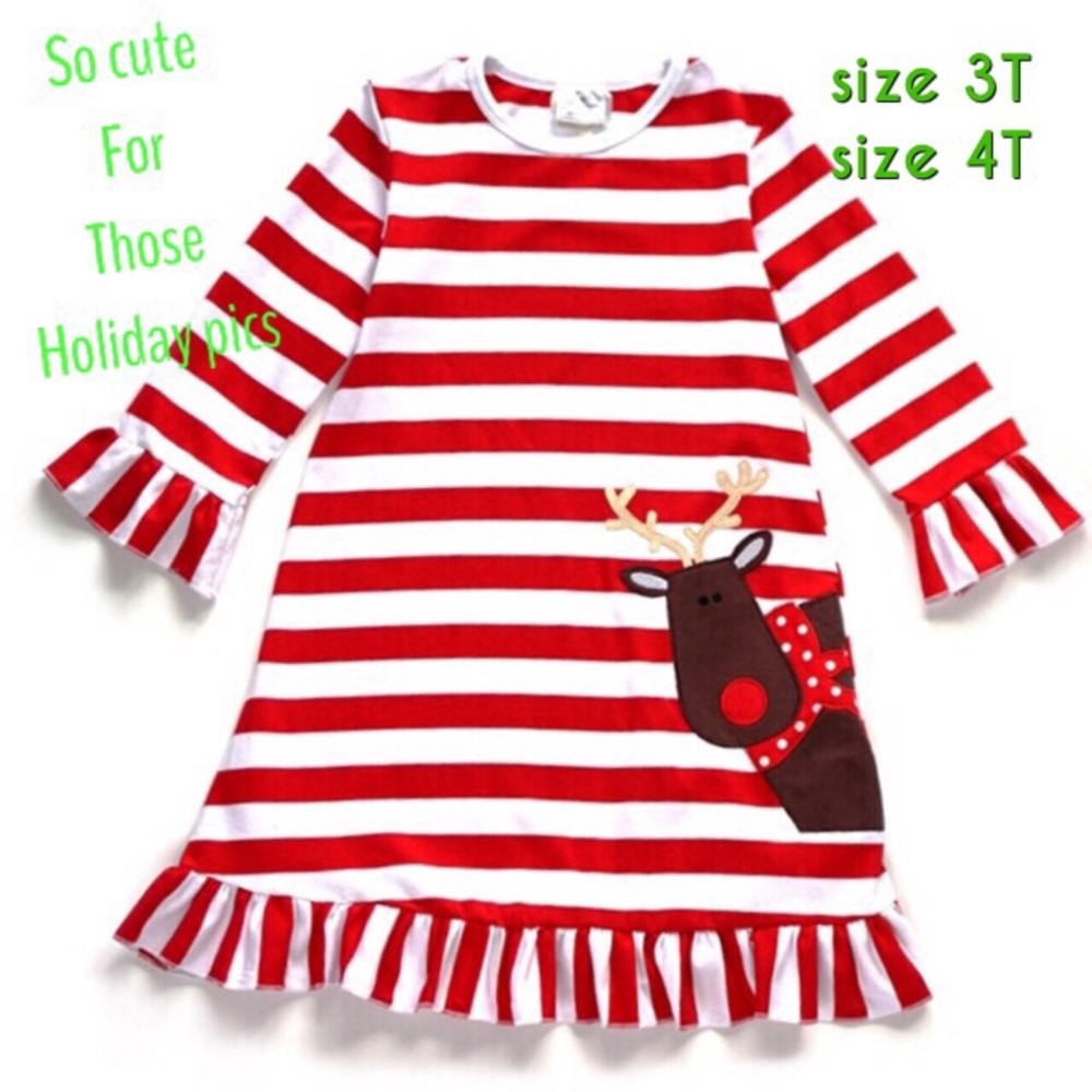 Holiday Toddler Girl dress. 3T & 4T, so cute!